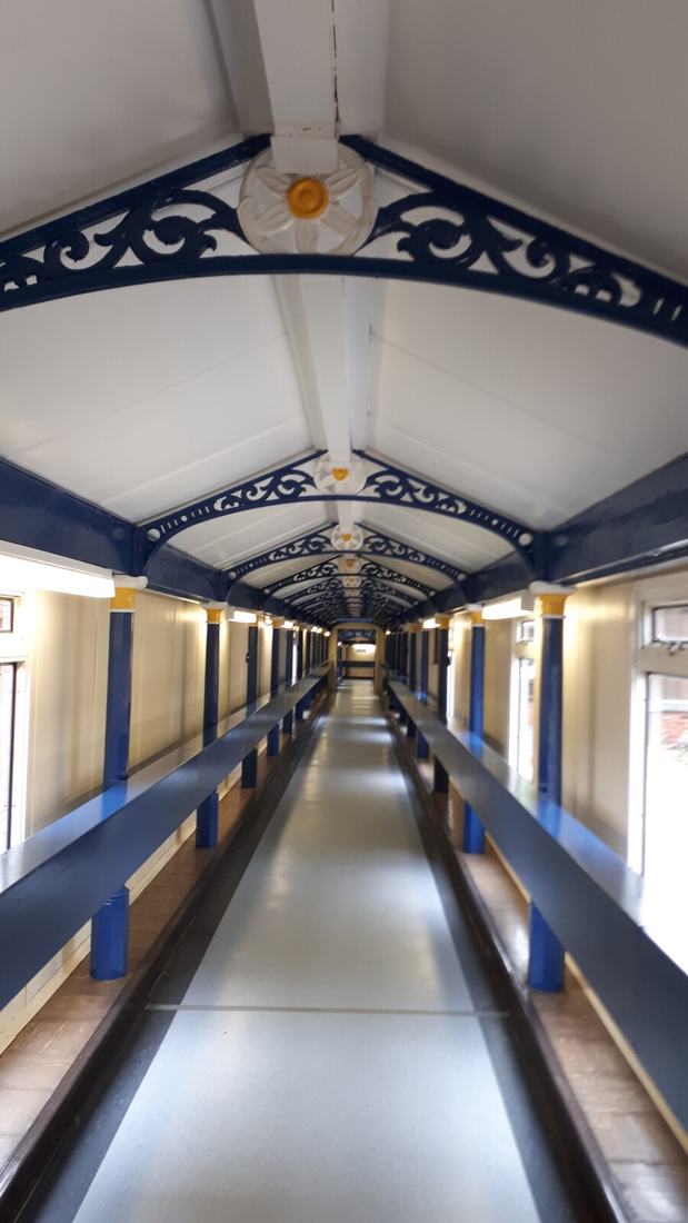 Long hospital corridor